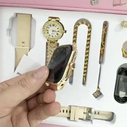 Ladies A58 Plus Smart Watch and Jewellery Gift Set