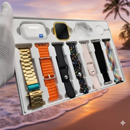 Smart Watch Gift Set with Amazing Airpods and Wonderful selection of Watch straps