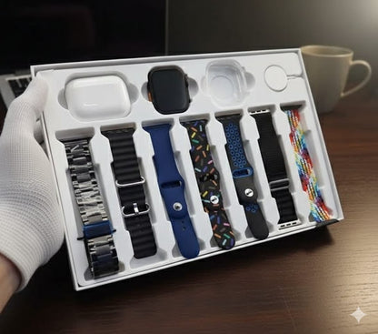 Smart Watch Gift Set with Amazing Airpods and Wonderful selection of Watch straps