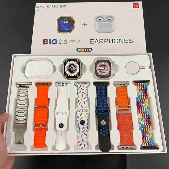 Smart Watch Gift Set with Amazing Airpods and Wonderful selection of Watch straps