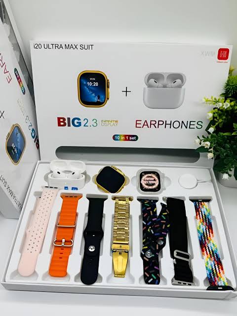 Smart Watch Gift Set with Amazing Airpods and Wonderful selection of Watch straps