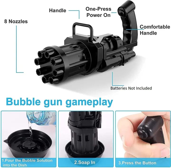 Bubble Gun Toy For Kids. Made in Pakistan