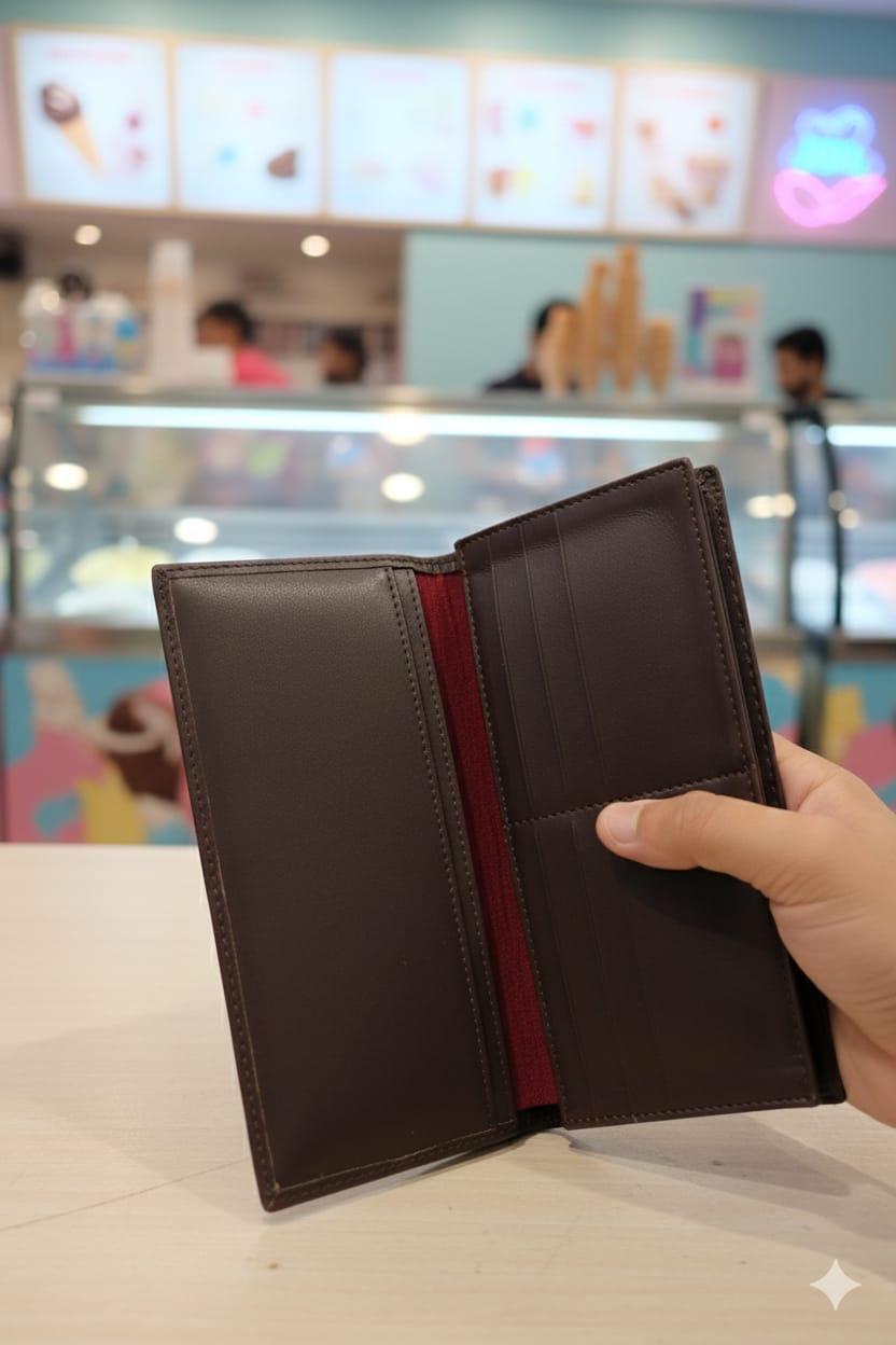 Artificial Leather Wallet Two Different Sizes Half Long & Normal size Good Quality