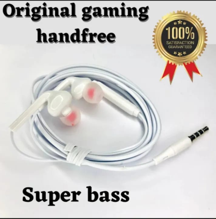 3.5mm Hands Free/Earphones with Mic -Perfect FOR PUBG Gaming, Deep Bass Sound, Online Streaming