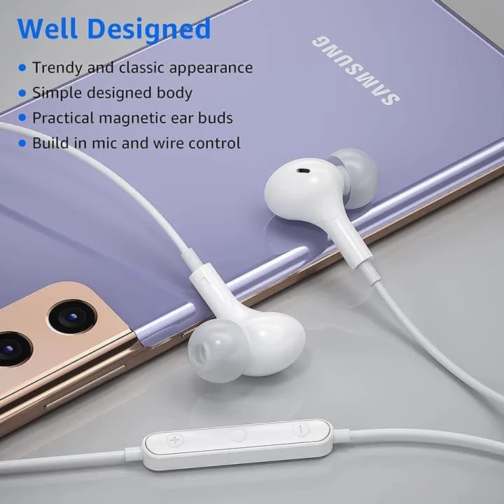 3.5mm Hands Free/Earphones with Mic -Perfect FOR PUBG Gaming, Deep Bass Sound, Online Streaming