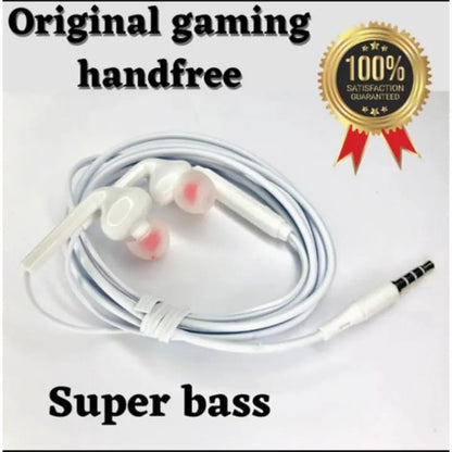 3.5mm Hands Free/Earphones with Mic -Perfect FOR PUBG Gaming, Deep Bass Sound, Online Streaming