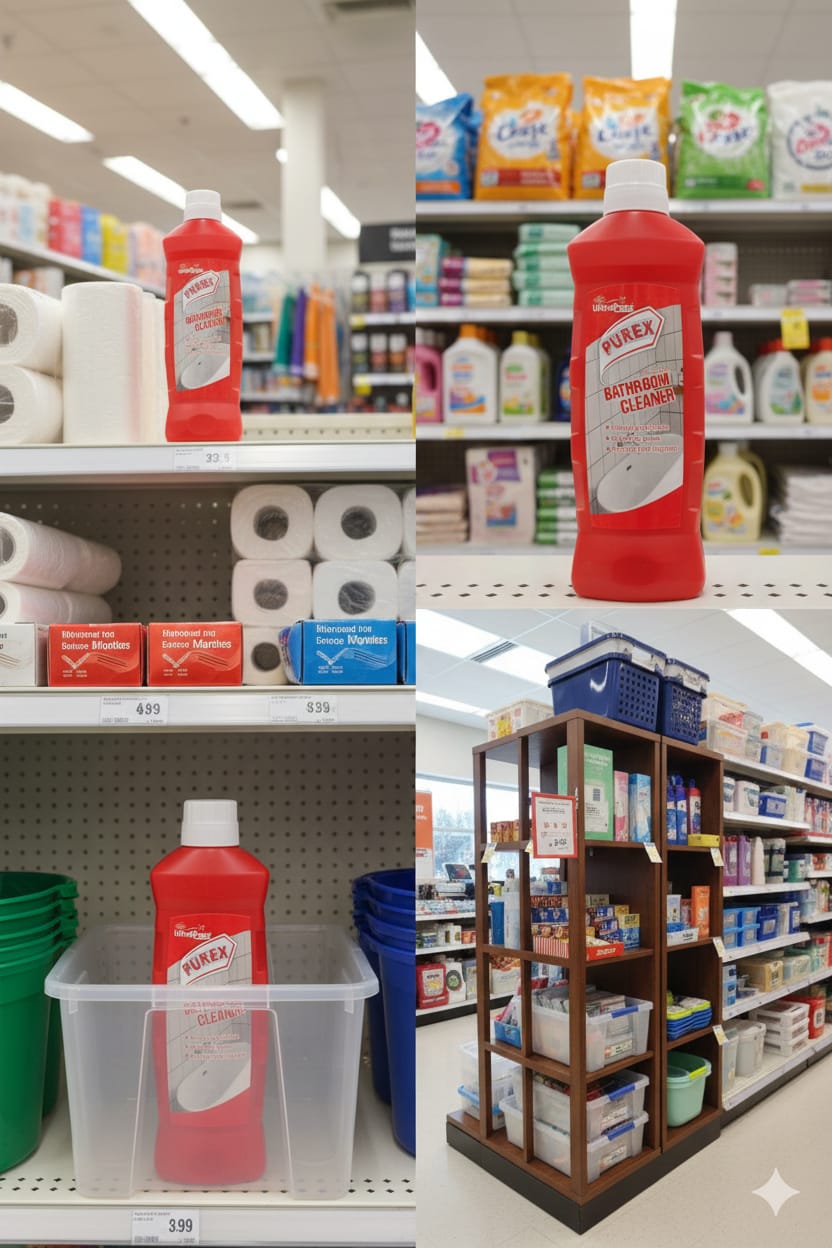 Red Purex Power Bathroom Cleaner