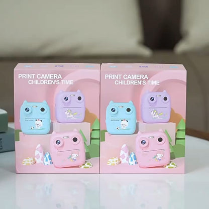 D8S HD 1080P Front  Rear Dual Lens Kids Digital Print Camera 48MP