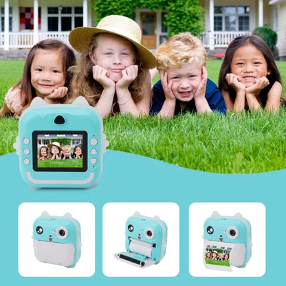 D8S HD 1080P Front  Rear Dual Lens Kids Digital Print Camera 48MP