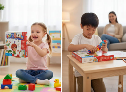 Study Book It Has Sounds And It Also Has The Recognition Of Animals,It Has Also Recognition Of ABC And In It Also Explains  You By Speaking. It Will Increase Your Kid's Mind