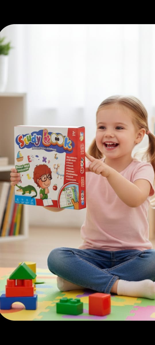 Study Book It Has Sounds And It Also Has The Recognition Of Animals,It Has Also Recognition Of ABC And In It Also Explains  You By Speaking. It Will Increase Your Kid's Mind