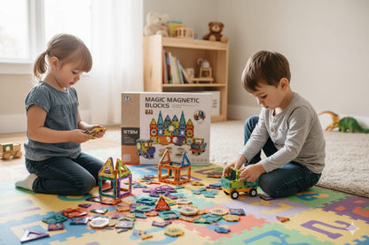 This is A 71 Pieces Educational Toy For Kids Playing With It Will Also Increase Your Child's IQ Level And Strengthen Your Child's Mind