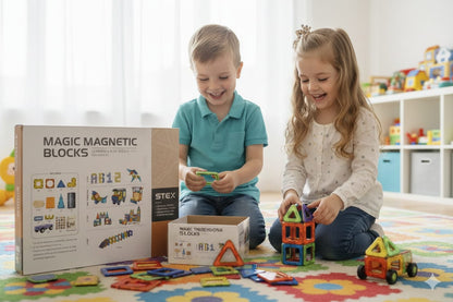 This is A 71 Pieces Educational Toy For Kids Playing With It Will Also Increase Your Child's IQ Level And Strengthen Your Child's Mind