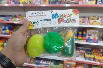 Whistle Toy 3 Pcs in 1 Packet Vegetable Shapes