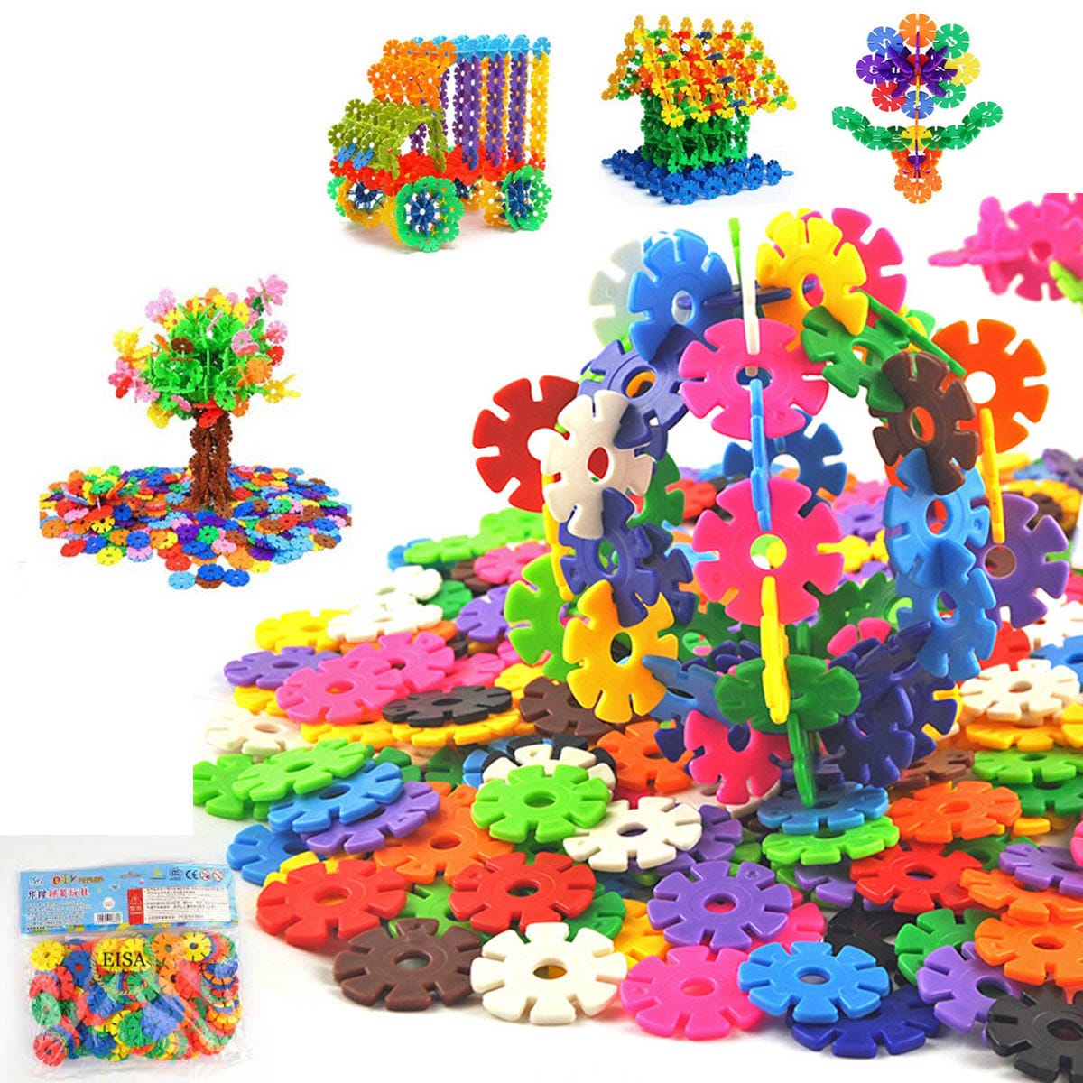 Multiple Color and Shapes Building Blocks