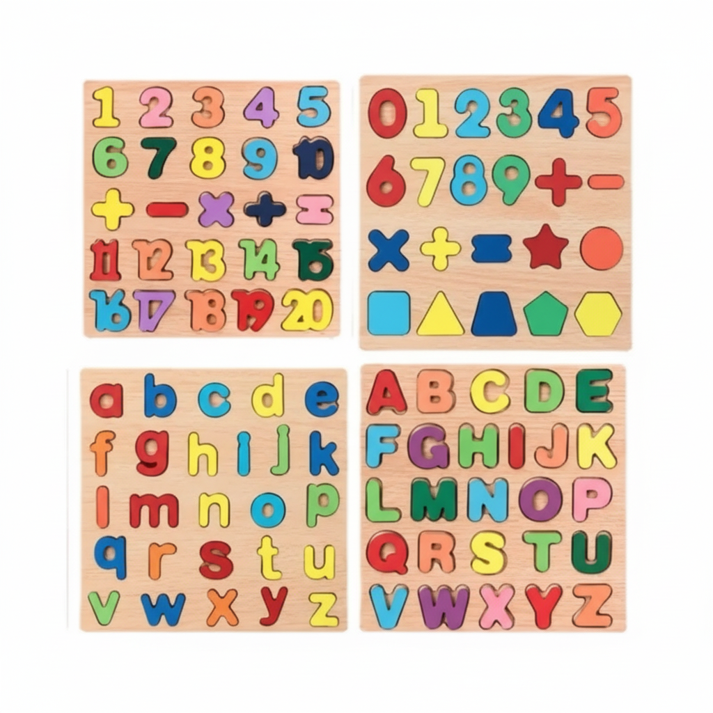 3D Puzzle Wood Material - Square Format