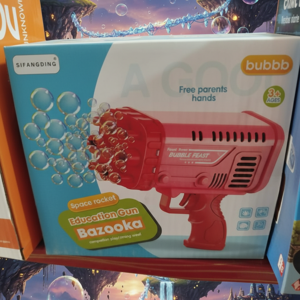 Bubble Gun for Kids - Square Format