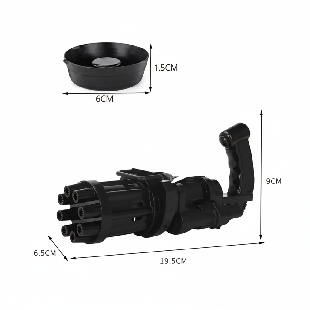 Bubble Gun Toy For Kids - Square Format