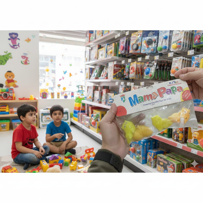 Whistle Toy CHU CHU 4pcs - Square Format